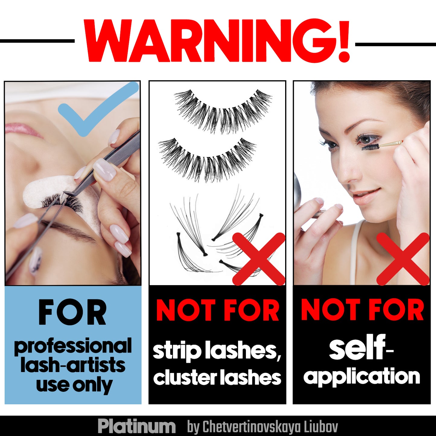 Crystal 5ml Eyelash Extension Glue Platinum