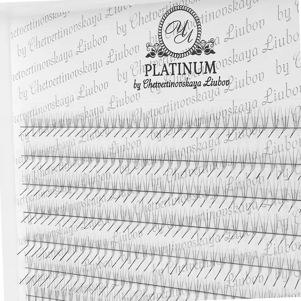 Ready Fan Eyelash Clusters 3D Curl L MIX 7–14 mm PLATINUM