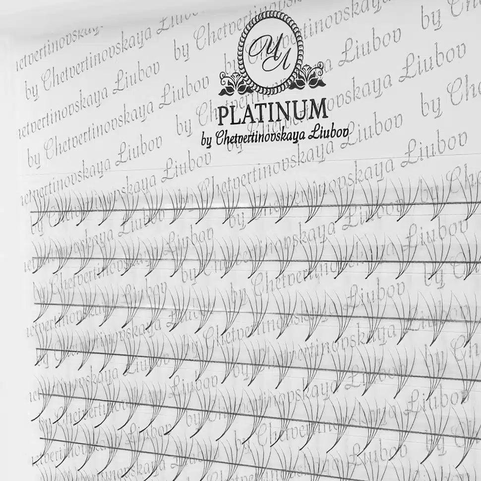 Ready Fan Eyelash Clusters 4D Curl C MIX 7–14 mm PLATINUM