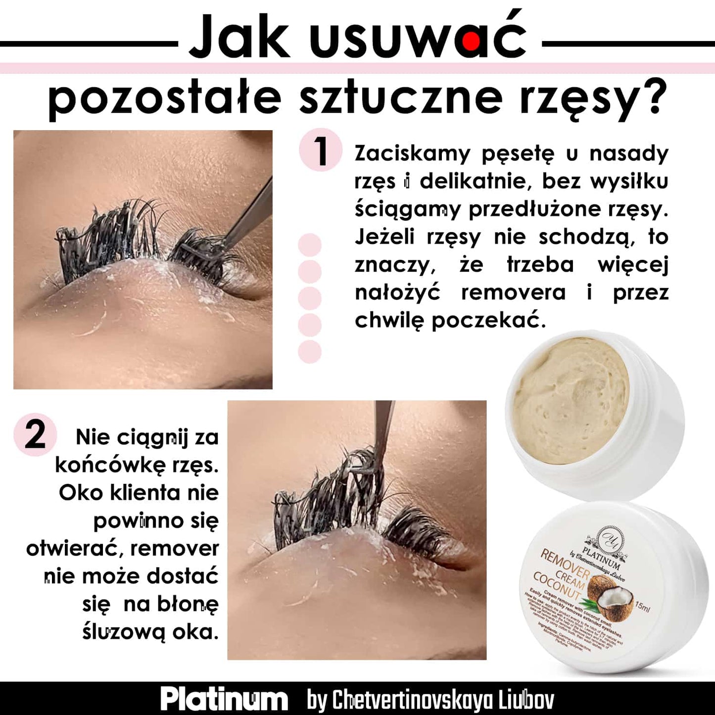 Cream Remover 15ml PLATINUM