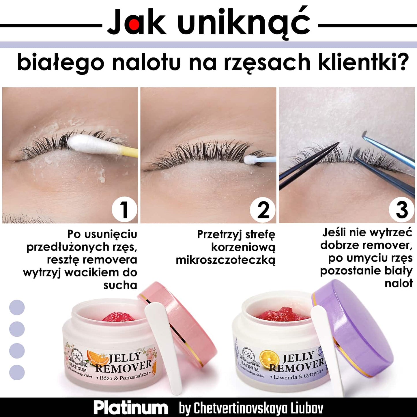 Remover Jelly 15 ml PLATINUM - Lavender-Lemon/Rose-Orange