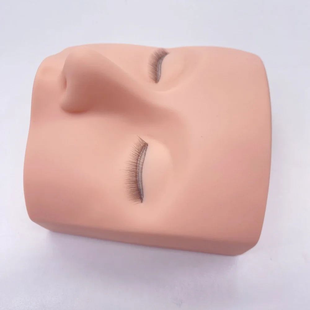 Silicone Mannequin 3 layers Eyelash Training Head Eyelash Extension