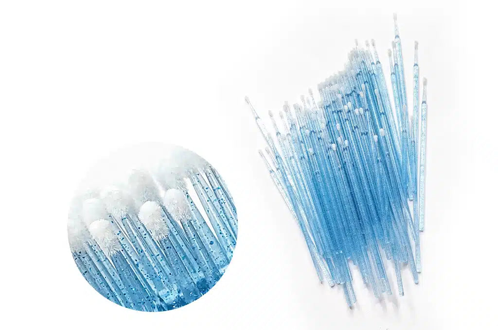 MICROBRUSH APPLICATORS FOR EYELASHES 100 PCS