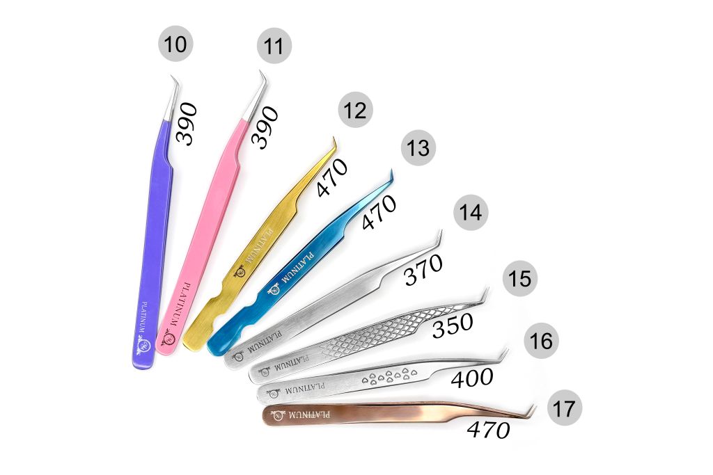 Tweezers Mini PLATINUM - pink No11