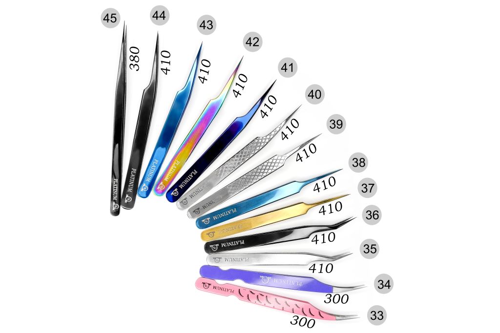 Tweezers PLATINUM lashes print No33