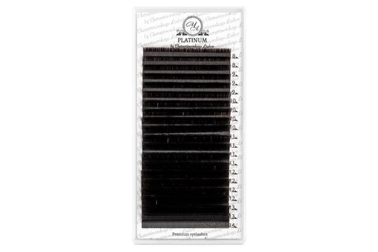 Dark Choko Eyelash Extensions Сurl B Mix 20 lines PLATINUM